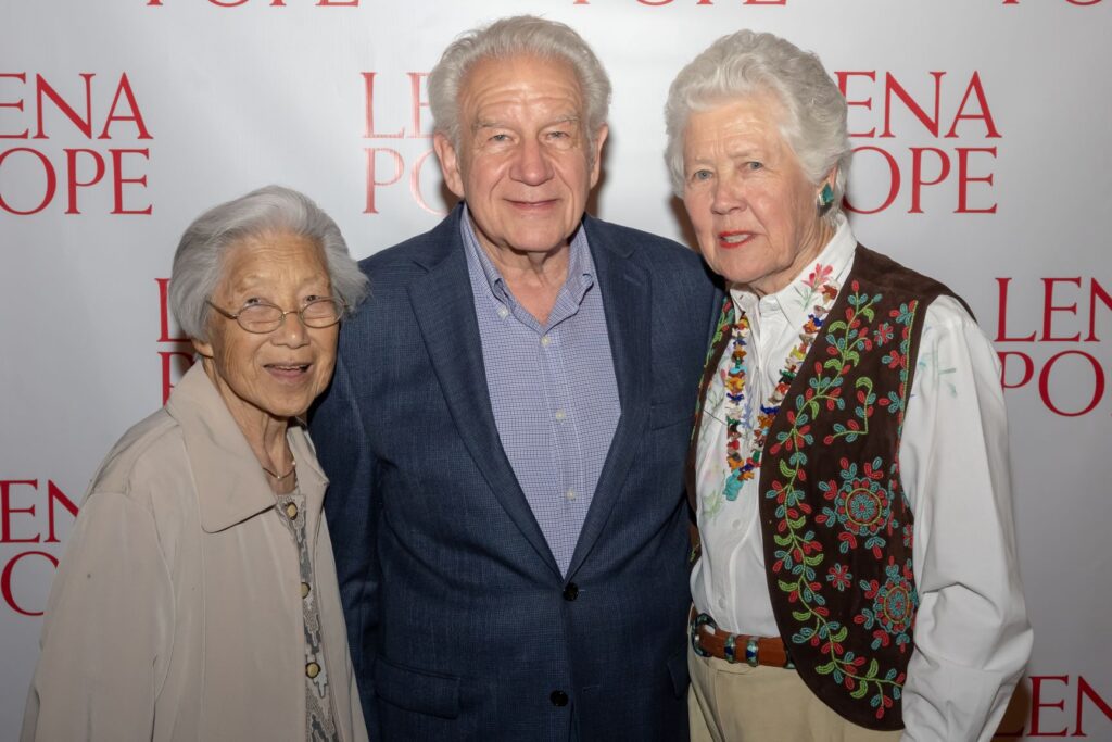 Asako Cosby (left), Ted Blevins (center), Marty Leonard (right) when Ted was honored at with the Garcia-Lancarte Award.