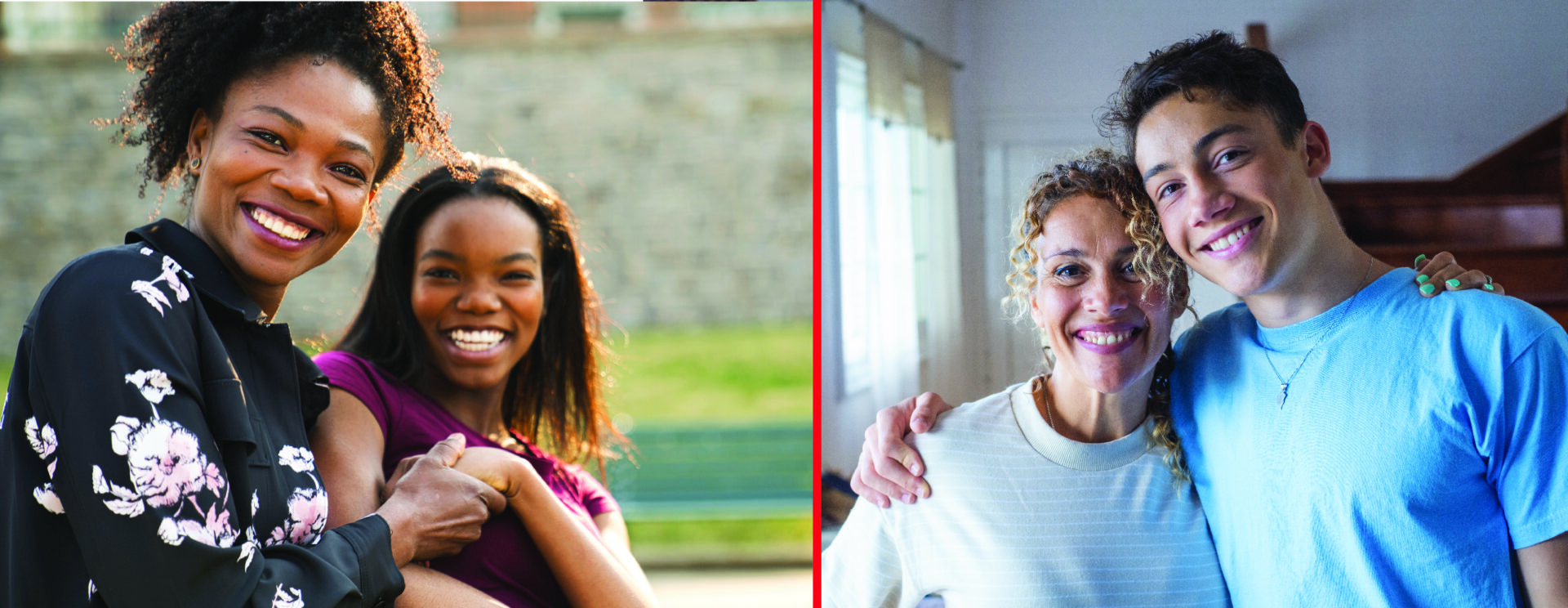 Two women smiling and one is holding a thumbs up.