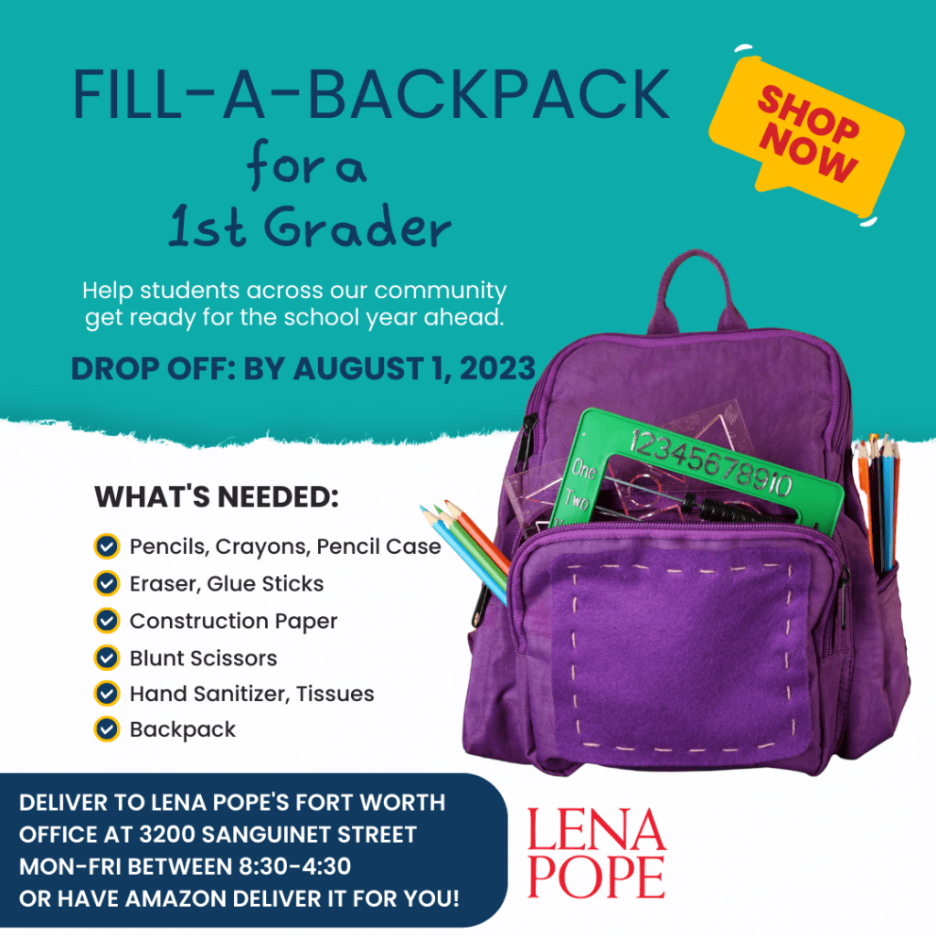 Fill A Backpack LENA POPE